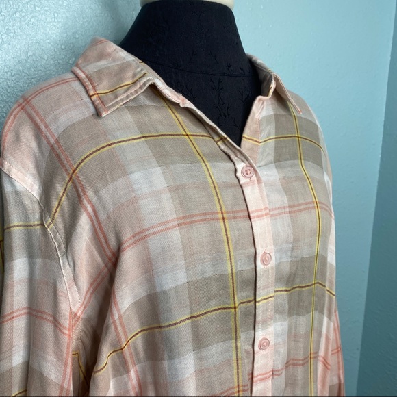 Catherine’s Pink Plaid Button Up Shirt - Picture 4 of 7